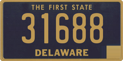 DE license plate 31688