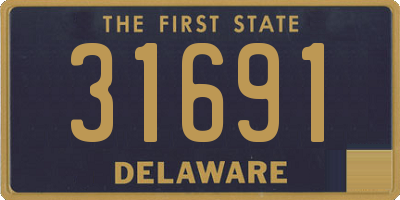 DE license plate 31691