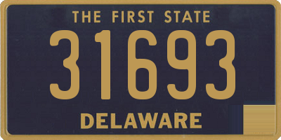 DE license plate 31693