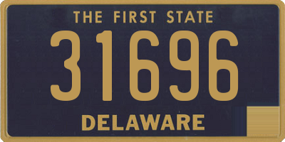 DE license plate 31696