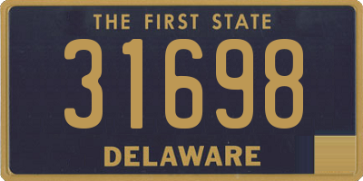 DE license plate 31698