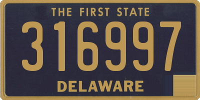DE license plate 316997