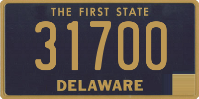 DE license plate 31700