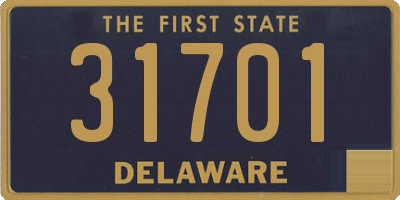 DE license plate 31701