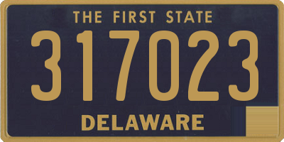 DE license plate 317023
