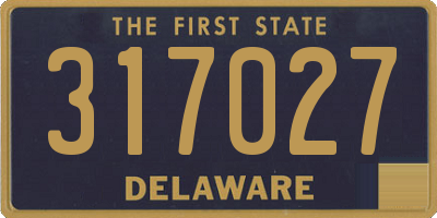 DE license plate 317027