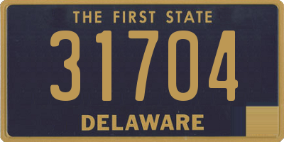 DE license plate 31704