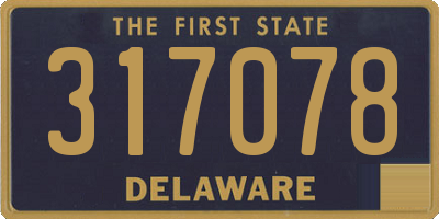 DE license plate 317078