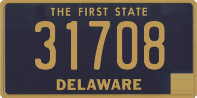 DE license plate 31708