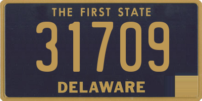 DE license plate 31709