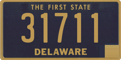 DE license plate 31711