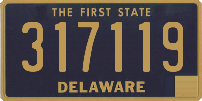 DE license plate 317119