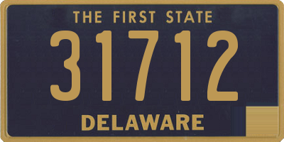 DE license plate 31712