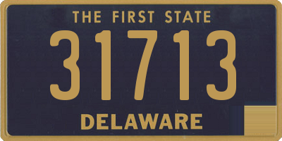 DE license plate 31713