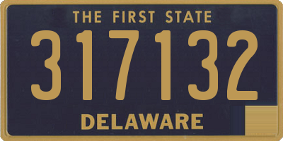 DE license plate 317132