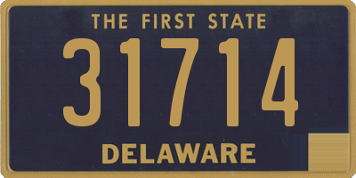 DE license plate 31714