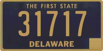 DE license plate 31717