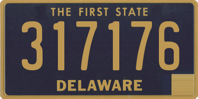 DE license plate 317176