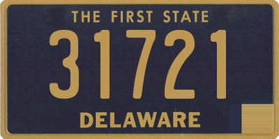 DE license plate 31721