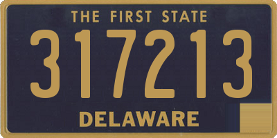 DE license plate 317213
