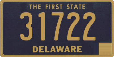 DE license plate 31722