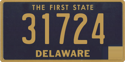 DE license plate 31724