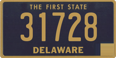 DE license plate 31728