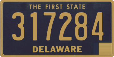 DE license plate 317284