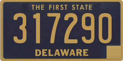 DE license plate 317290