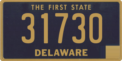 DE license plate 31730