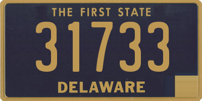 DE license plate 31733