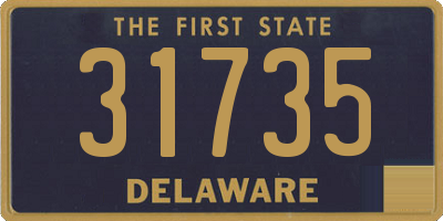 DE license plate 31735