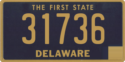 DE license plate 31736