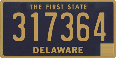 DE license plate 317364