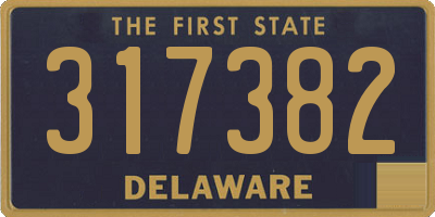 DE license plate 317382