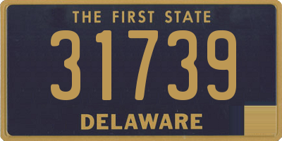 DE license plate 31739