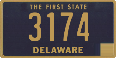 DE license plate 3174