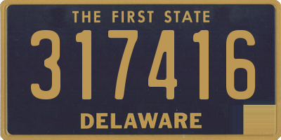 DE license plate 317416