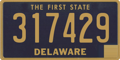 DE license plate 317429