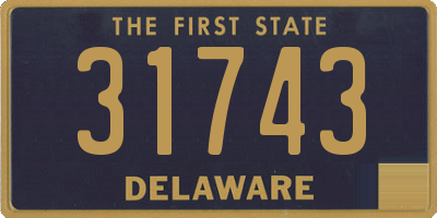 DE license plate 31743