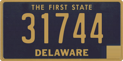 DE license plate 31744