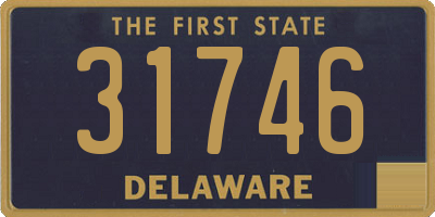 DE license plate 31746