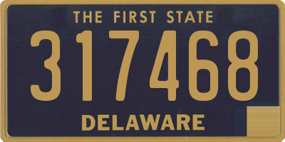 DE license plate 317468