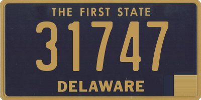 DE license plate 31747