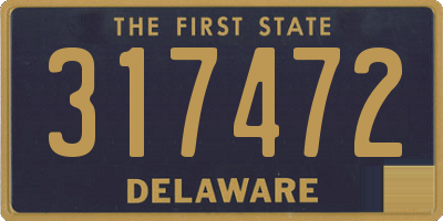 DE license plate 317472