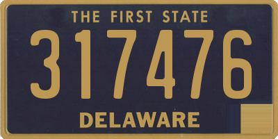 DE license plate 317476