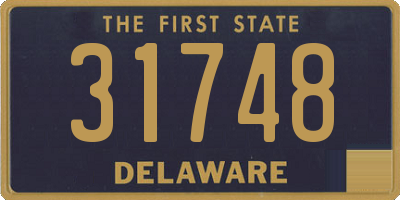 DE license plate 31748