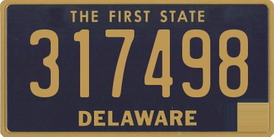 DE license plate 317498