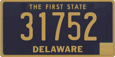 DE license plate 31752