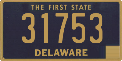 DE license plate 31753